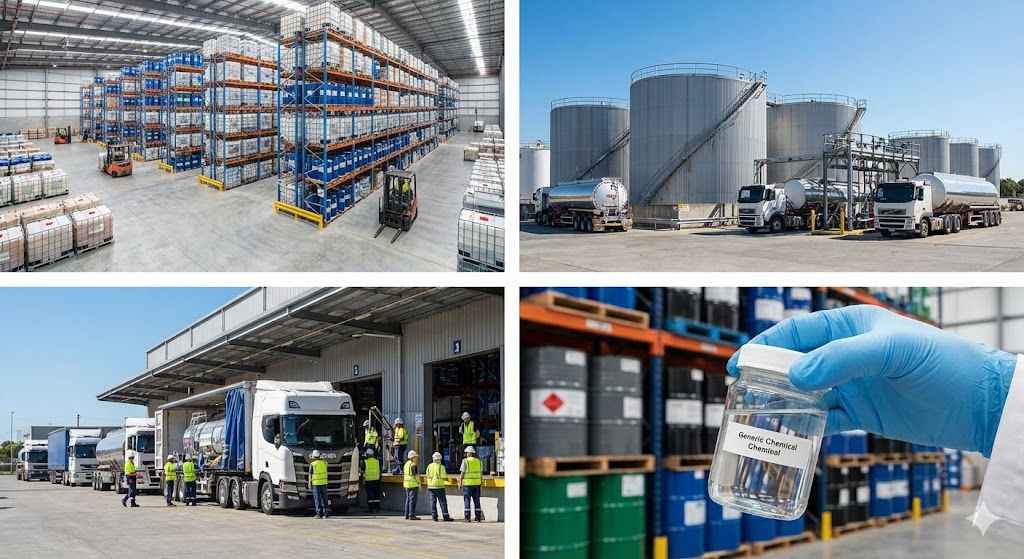 TAYYAB NOOR MOHAMMED CORPORATION chemical distribution warehouse and operations